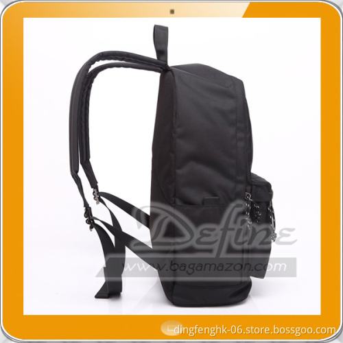 Waterproof Nylon Black Backpack For day trips